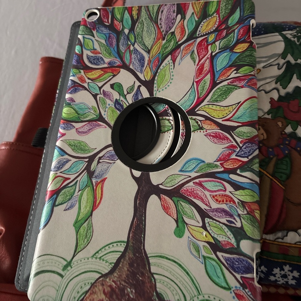 Finite Tree of Life iPad 9.7” Case Air 1 5th and 6th Gen. 360 Rotating Folio
